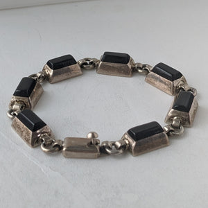 ブレスレットMexico Vtg Bracelet メキシカン オニキス ブレスレット