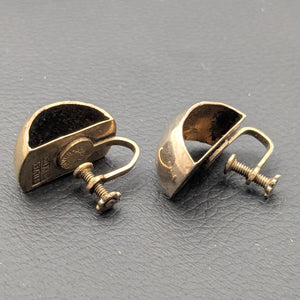 ヴィンテージ メキシカンシルバー925 20's~40's ゴールド イヤリング 7.0g