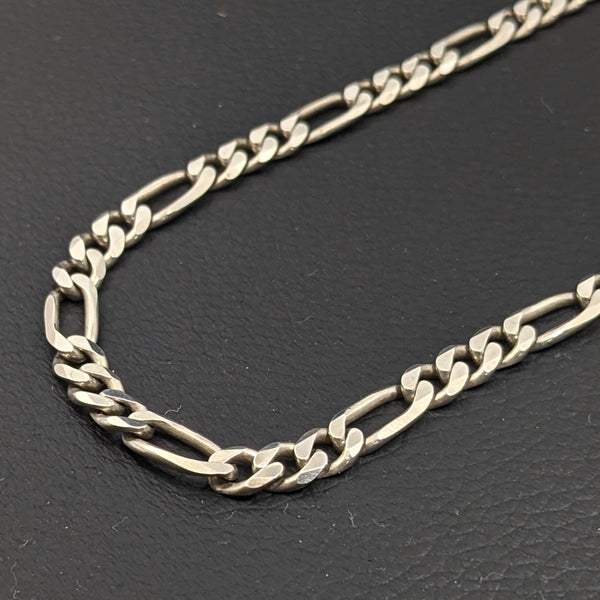 シルバー925フィガロチェーンネックレスメキシカンジュエリーヴィンテージ好きに フィガロチェーン 1.3mm 60cmシルバー925 チェーン ネックレス