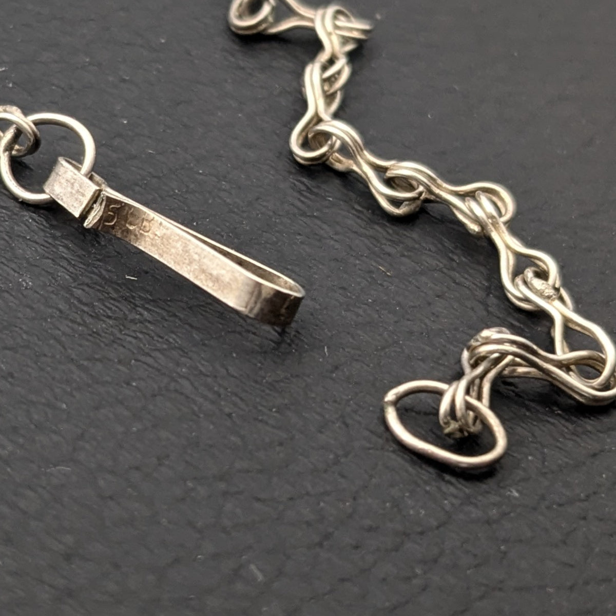 ヴィンテージ メキシカンンシルバー925 ハンドメイド ネックレス 5.7g