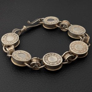 ヴィンテージ シルバー925 ハンドメイド ブレスレット 21g