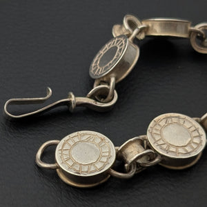 ヴィンテージ シルバー925 ハンドメイド ブレスレット 21g