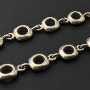 ヴィンテージ シルバー925 トグル ブレスレット29.5g