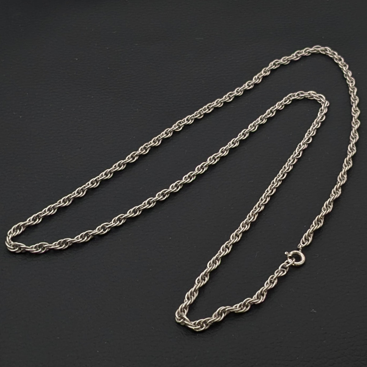 ヴィンテージ シルバー925 プリンスオブウェールズ ロングネックレス 14g