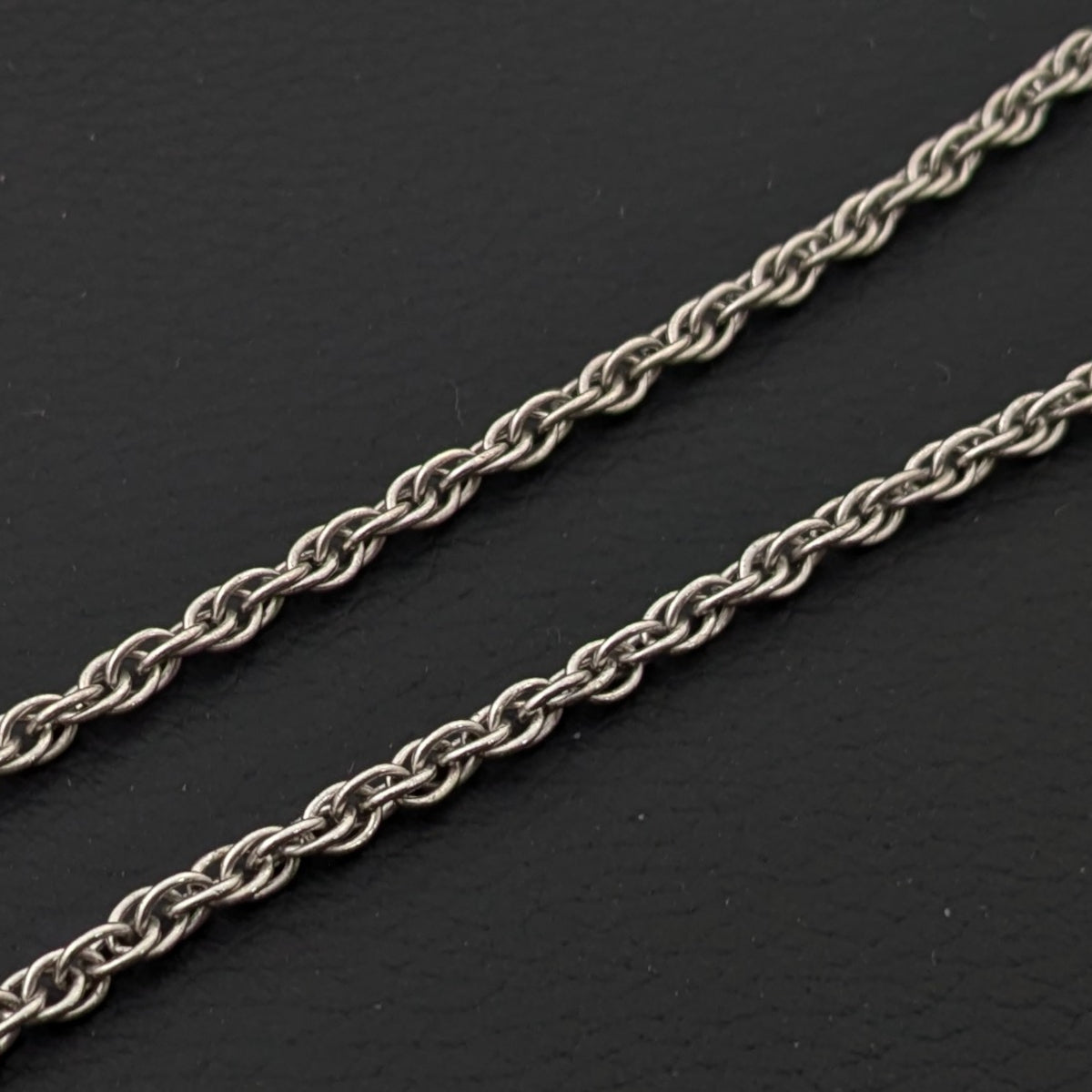 ヴィンテージ シルバー925 プリンスオブウェールズ ロングネックレス 14g