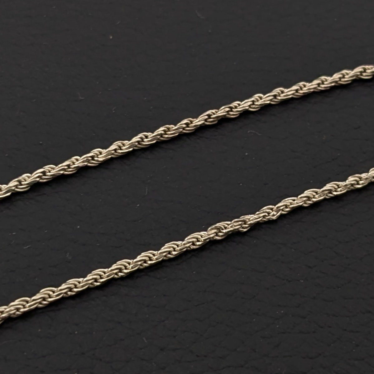 ヴィンテージ イタリアンシルバー925 ロープチェーンネックレス5.1g