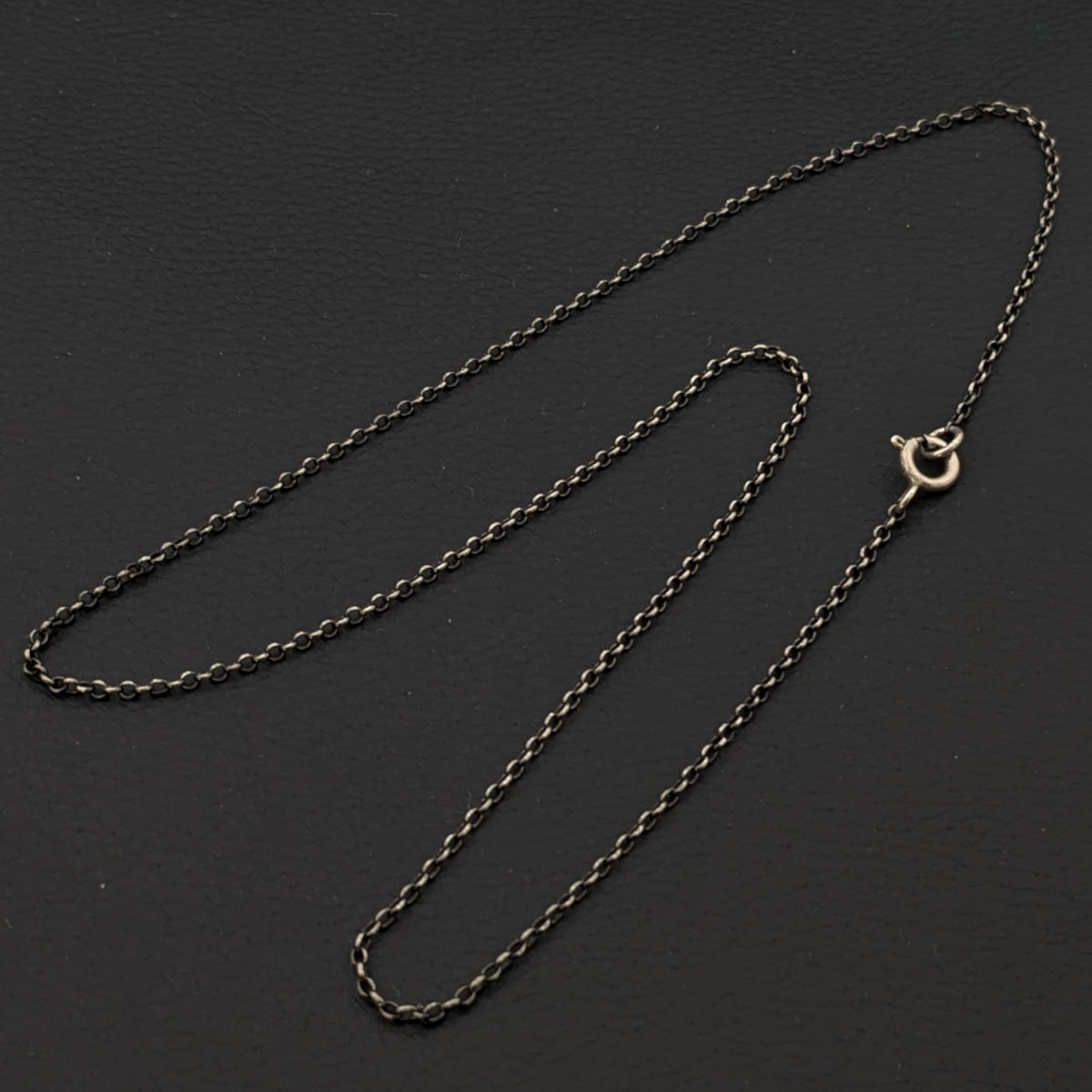 ヴィンテージ シルバー925 ケーブルチェーン ネックレス 2.6g