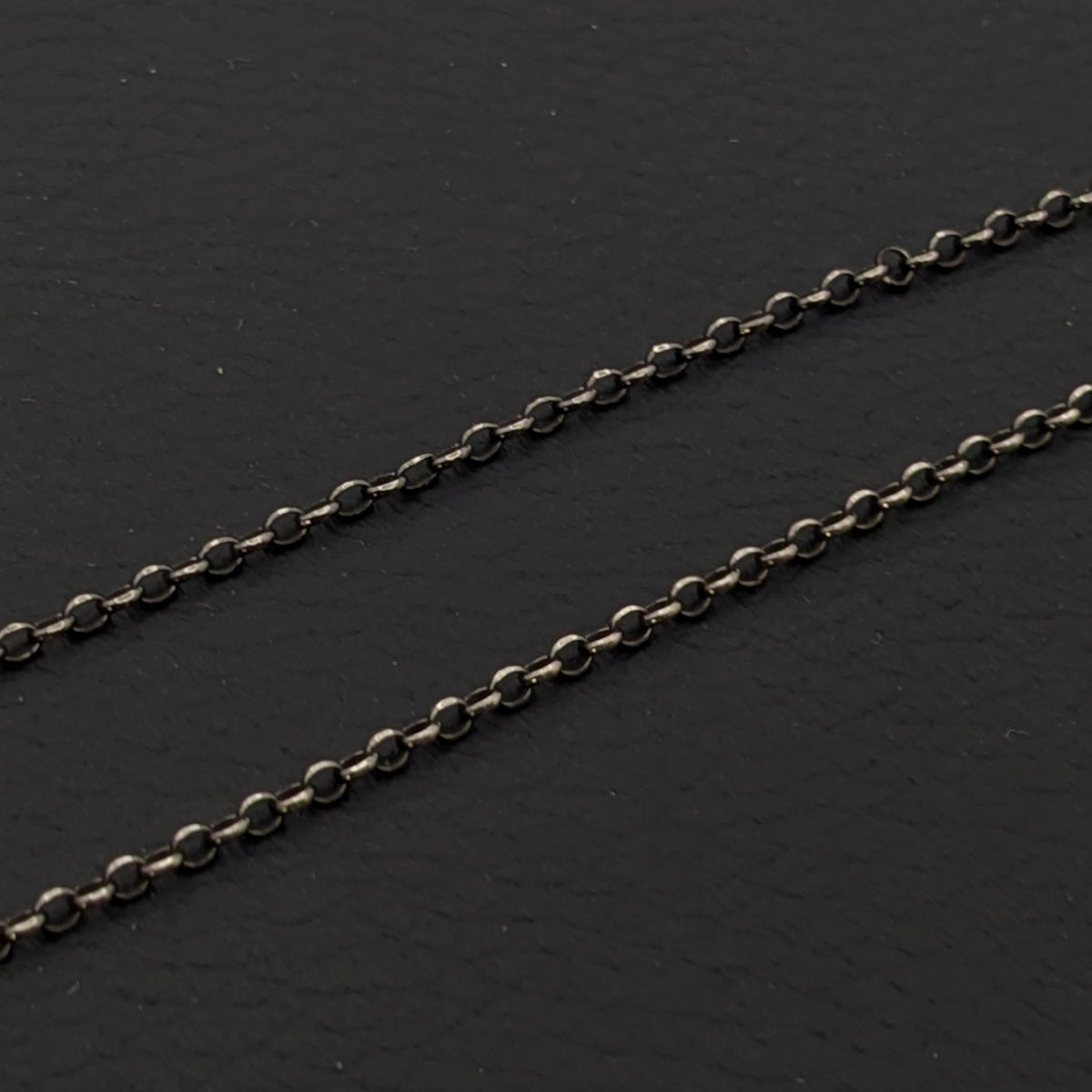 ヴィンテージ シルバー925 ケーブルチェーン ネックレス 2.6g