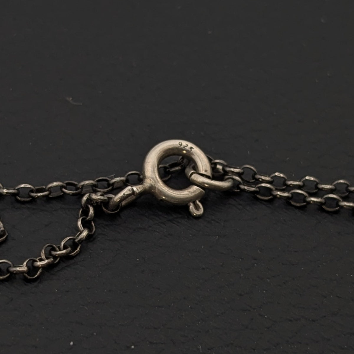 ヴィンテージ シルバー925 ケーブルチェーン ネックレス 2.6g