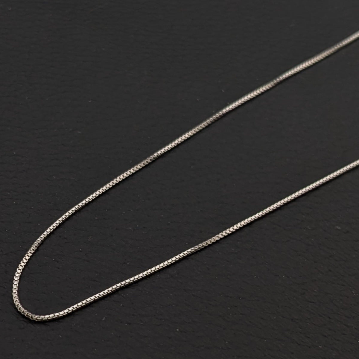 ヴィンテージ イタリアンシルバー925 ボックスチェーンネックレス1.5g