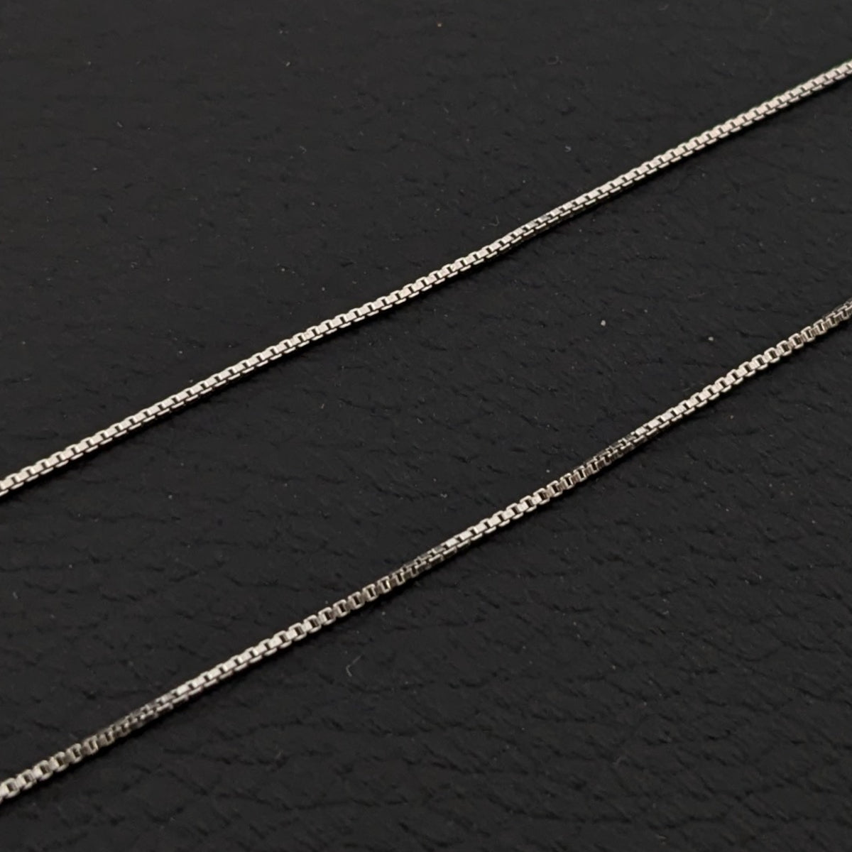 ヴィンテージ イタリアンシルバー925 ボックスチェーンネックレス1.5g