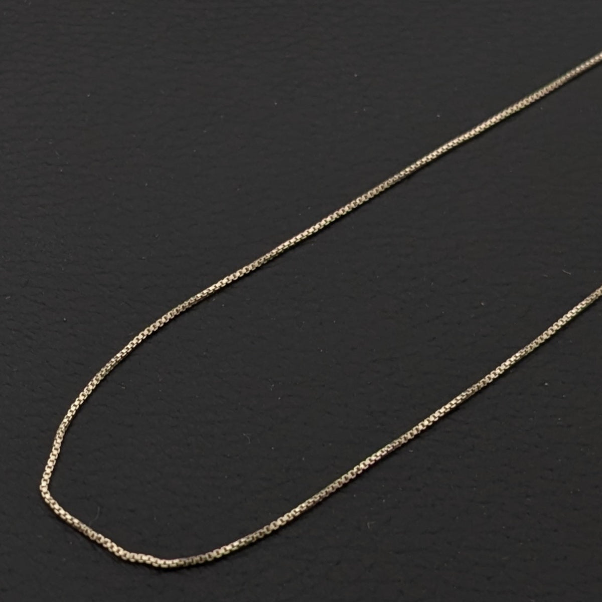 ヴィンテージ イタリアンシルバー925 ボックスチェーンネックレス1.1g