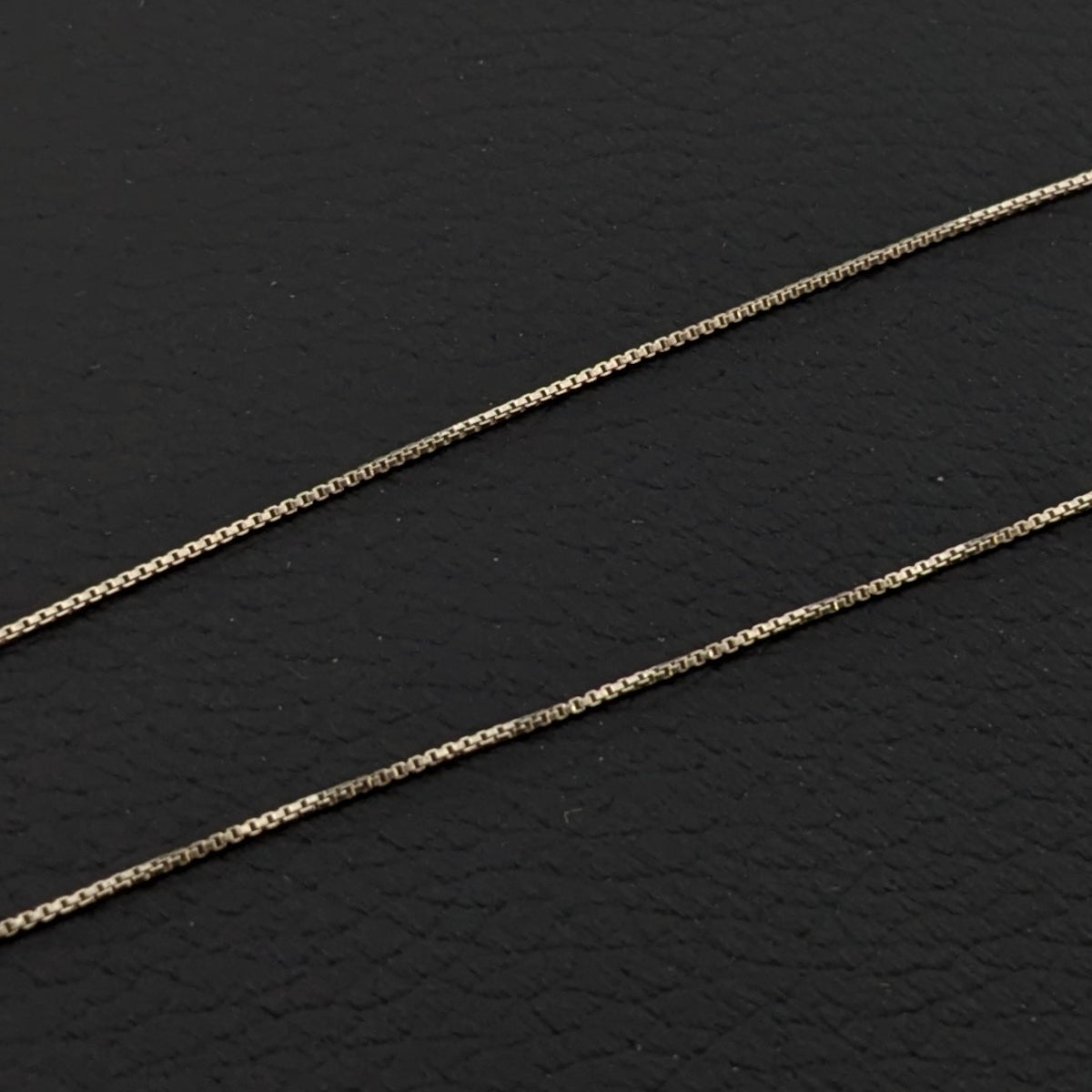 ヴィンテージ イタリアンシルバー925 ボックスチェーンネックレス1.1g