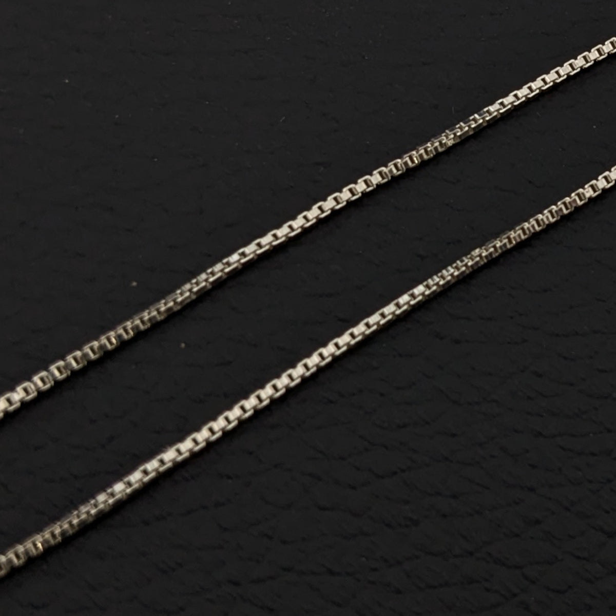 ヴィンテージ イタリアンシルバー925 ボックスチェーンネックレス2.8g