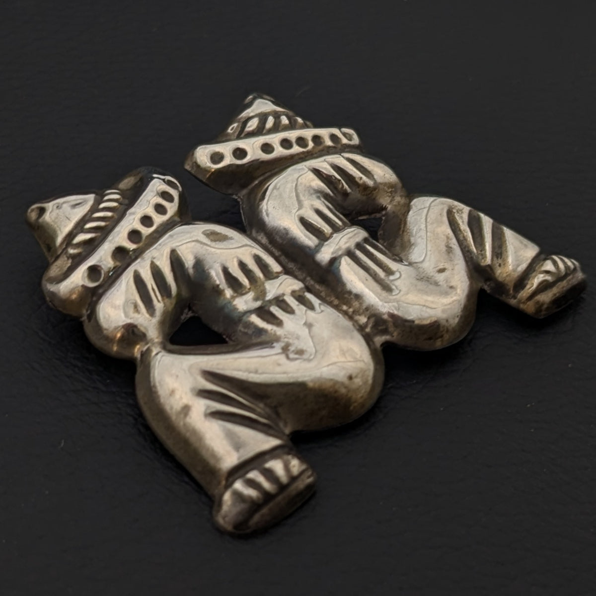 ヴィンテージ メキシカンシルバー925 70's イーグルマーク DELFINO ブローチ 11g