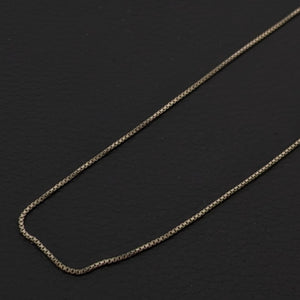 ヴィンテージ イタリアンシルバー925 ボックスチェーンネックレス1.6g