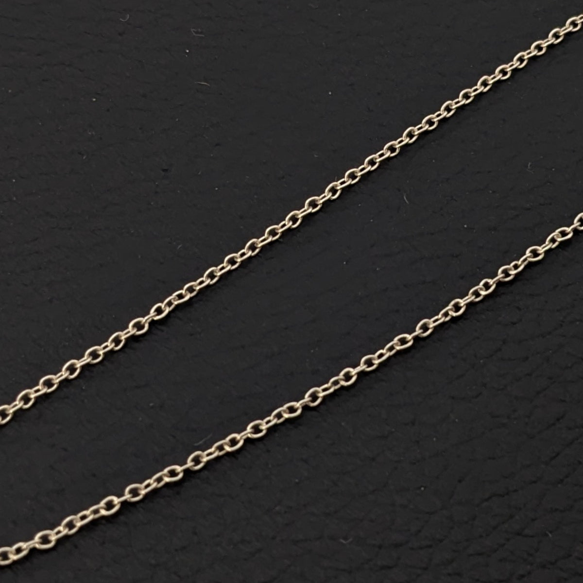ヴィンテージ イタリアンシルバー925 ケーブルチェーン ネックレス 1.4g