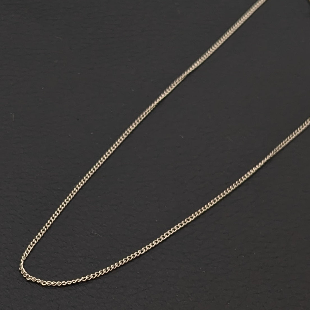 ヴィンテージ シルバー925 ケーブルチェーン ネックレス 1.3g