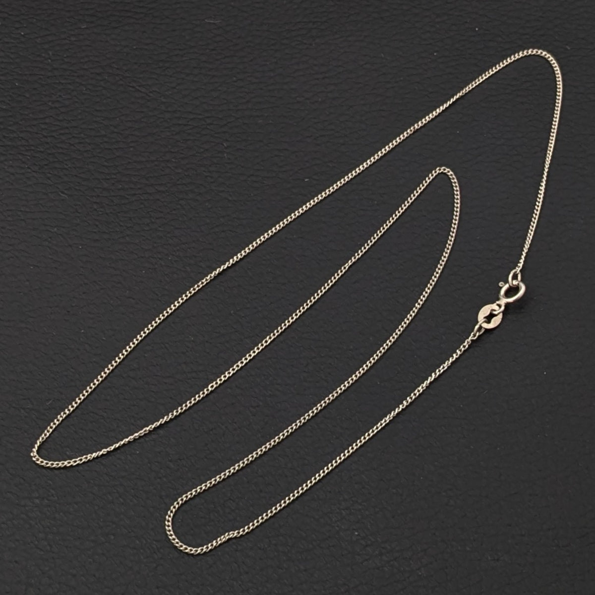 ヴィンテージ シルバー925 ケーブルチェーン ネックレス 1.3g