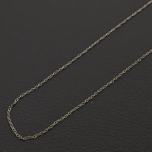 ヴィンテージ イタリアンシルバー925 ケーブルチェーン ネックレス 0.9