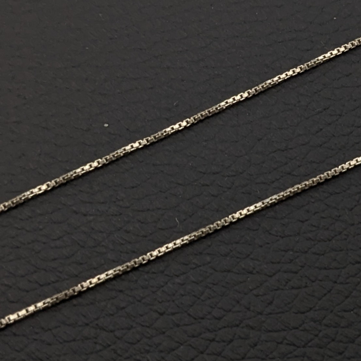 ヴィンテージ イタリアンシルバー925 ボックスチェーンネックレス1.7g
