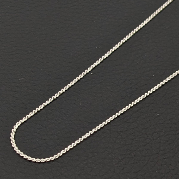 【60㎝ イタリア製】ヴィンテージ サーペンタインチェーンネックレス ヴィンテージ イタリアンシルバー925 サーペンタインチェーン