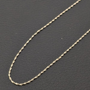ヴィンテージ シルバー925 ツイストチェーン ネックレス 1.2g – defsilver