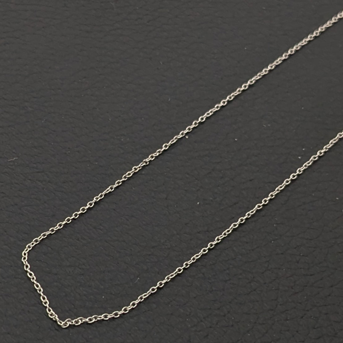 ヴィンテージ シルバー925 ケーブルチェーン ネックレス 0.5g