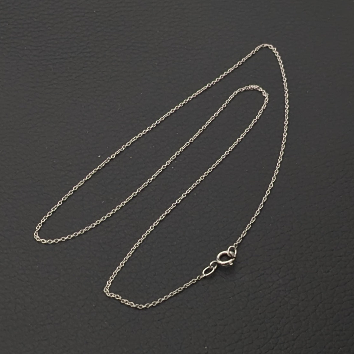 ヴィンテージ シルバー925 ケーブルチェーン ネックレス 0.5g