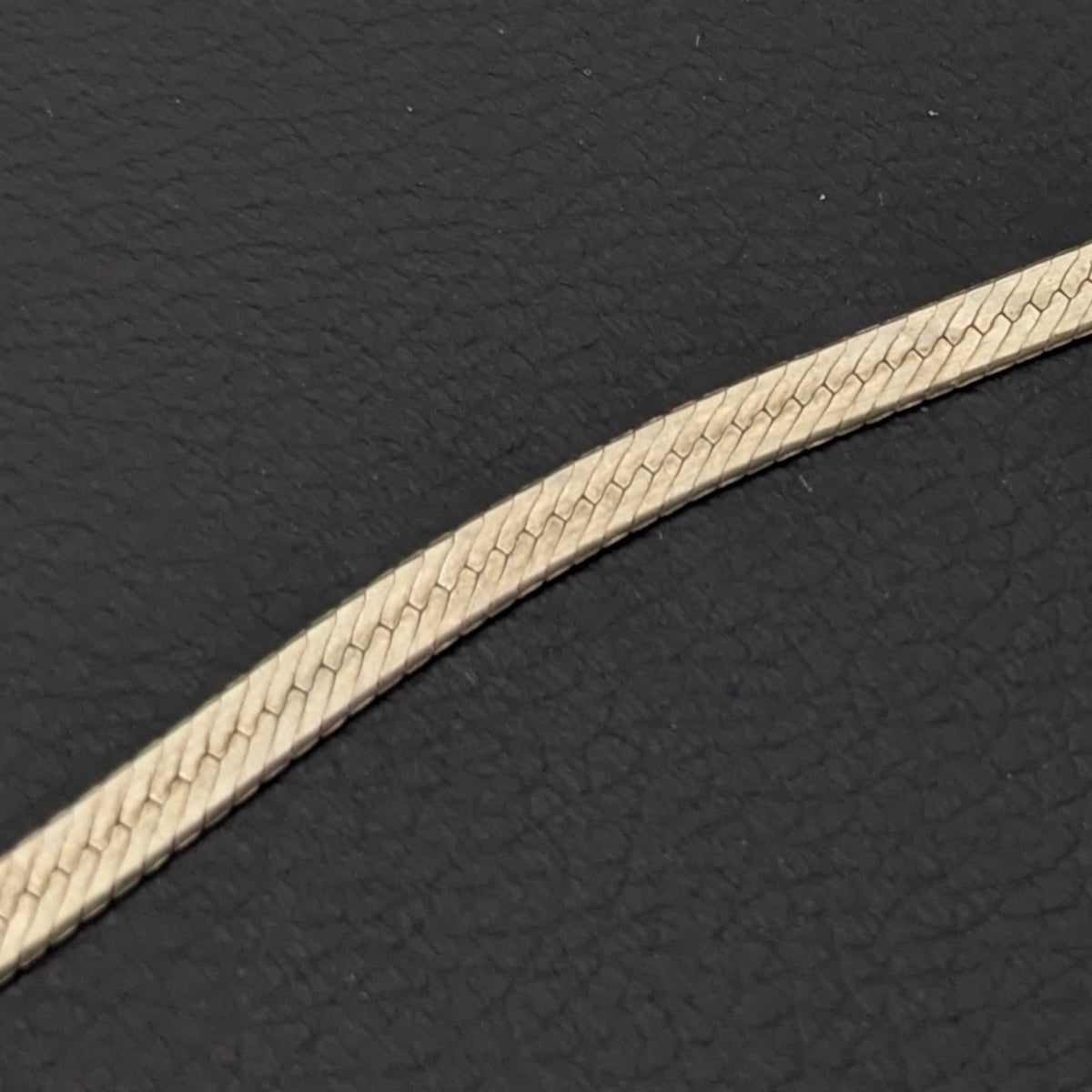 ヴィンテージ イタリアンシルバー925 ヘリンボーンチェーン ブレスレット4.8g