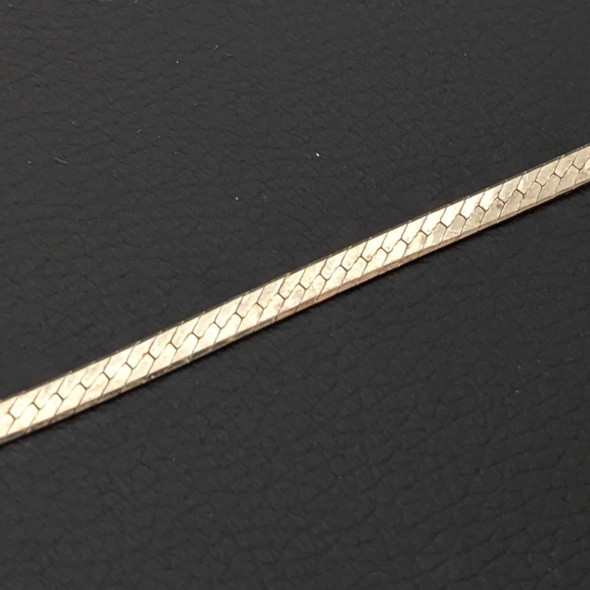 ヴィンテージ イタリアンシルバー925 ヘリンボーンチェーン ブレスレット4.5g