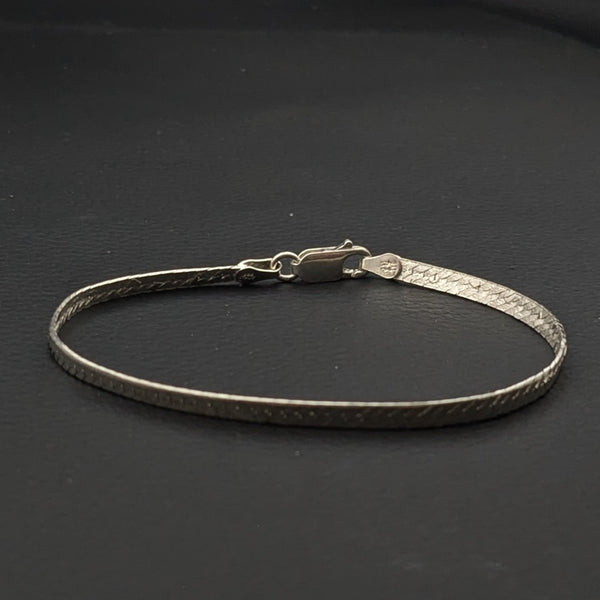 ヴィンテージ イタリアンシルバー925 ヘリンボーンチェーン