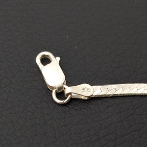 ヴィンテージ イタリアンシルバー925 ヘリンボーンチェーン