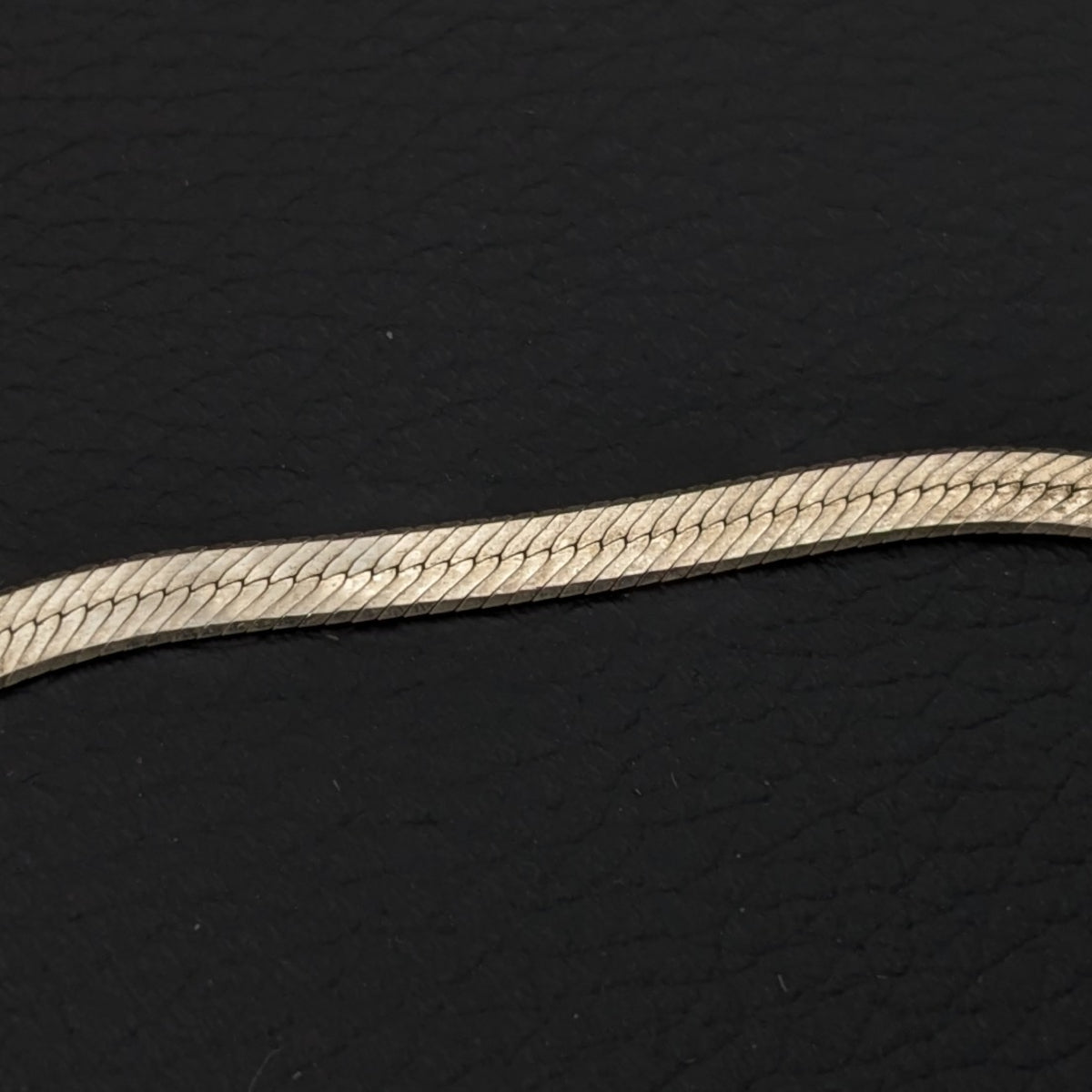 ヴィンテージ イタリアンシルバー925 ヘリンボーンチェーン ブレスレット3.4g