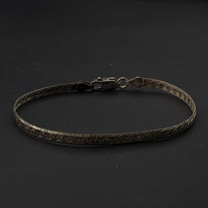 ヴィンテージ イタリアンシルバー925 ヘリンボーンチェーン