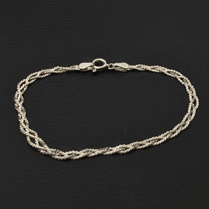 ヴィンテージ イタリアンシルバー925 メッシュ サーペンタインチェーン