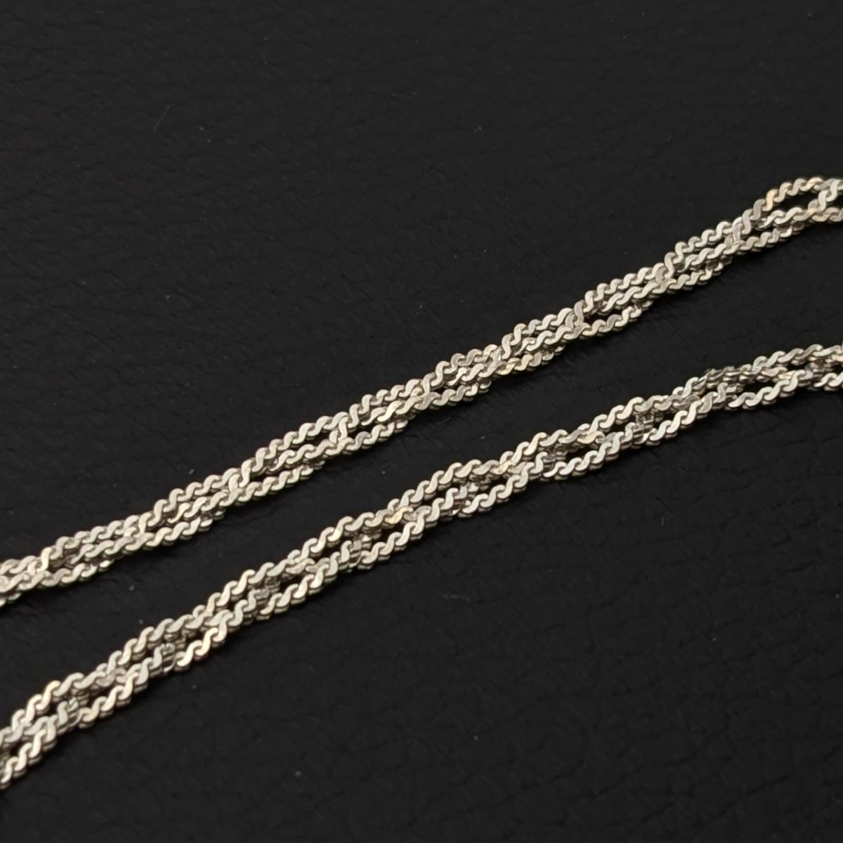 ヴィンテージ イタリアンシルバー925 メッシュ サーペンタインチェーン ブレスレット 2.2g