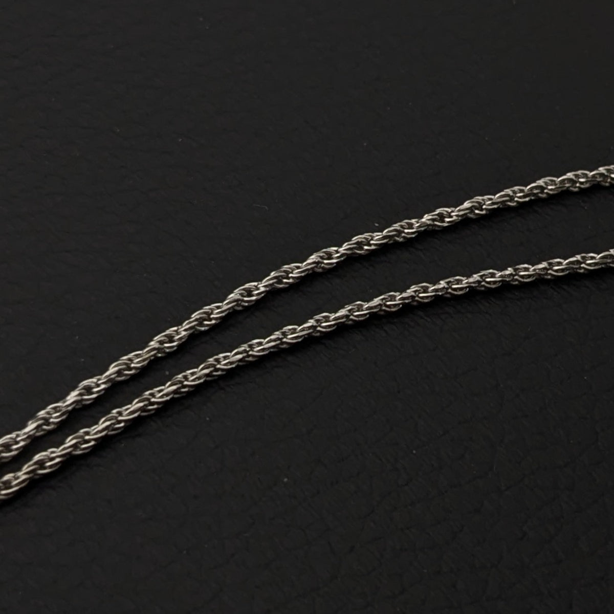ヴィンテージ イタリアンシルバー925 ロープチェーン ブレスレット1.5g