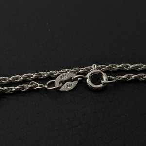 ヴィンテージ イタリアンシルバー925 ロープチェーン ブレスレット1.5g