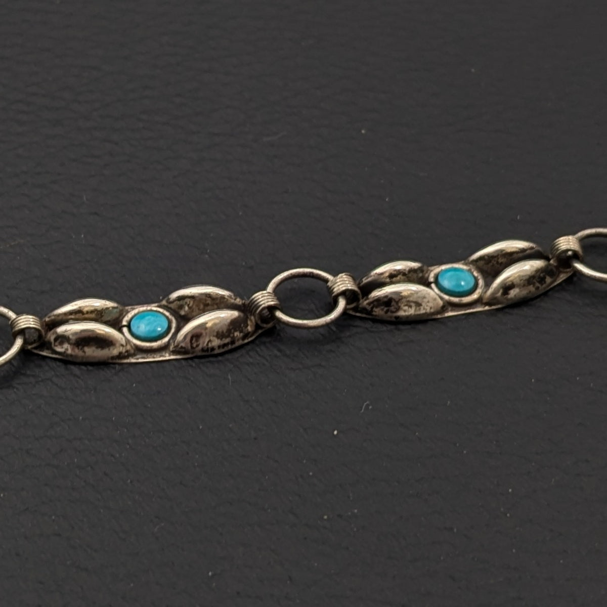 ヴィンテージ メキシカンシルバー925 ターコイズ ブレスレット 5g