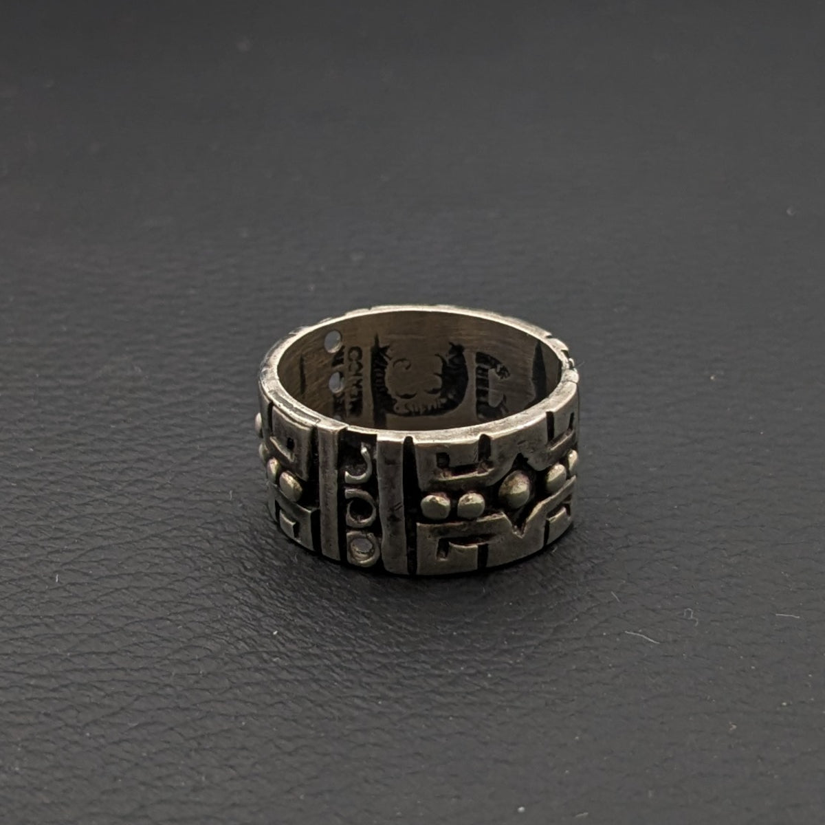ヴィンテージ メキシカンシルバー925 50's～70's LOS BALLESTEROSリング18号9g