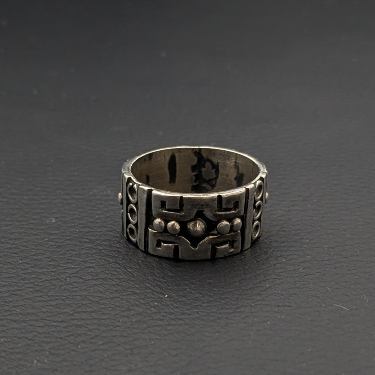 ヴィンテージ メキシカンシルバー925 50's～70's LOS BALLESTEROSリング18号9g