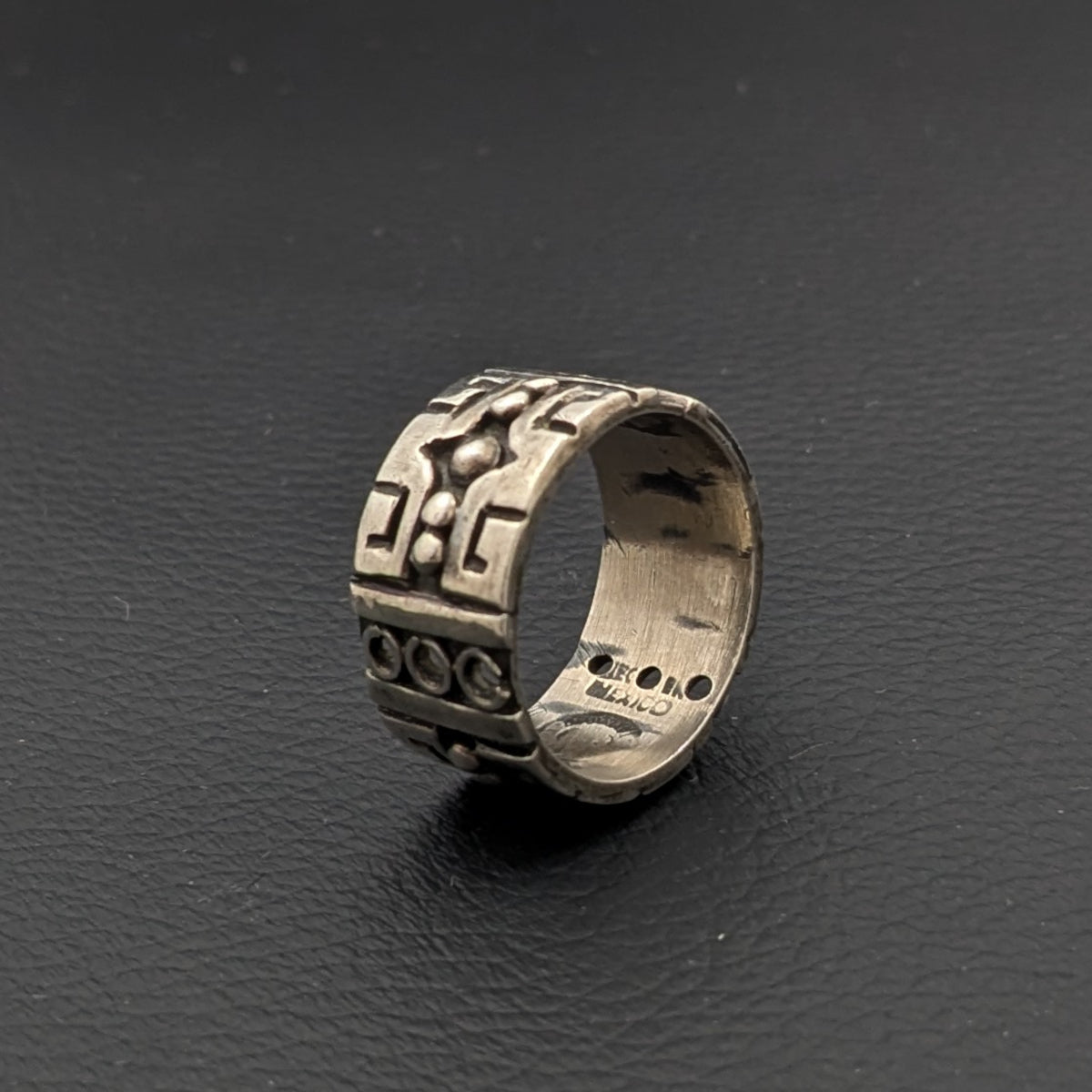ヴィンテージ メキシカンシルバー925 50's～70's LOS BALLESTEROSリング18号9g