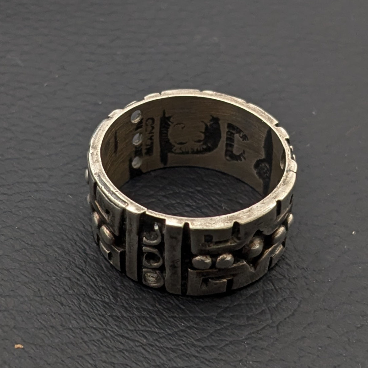 ヴィンテージ メキシカンシルバー925 50's～70's LOS BALLESTEROSリング18号9g