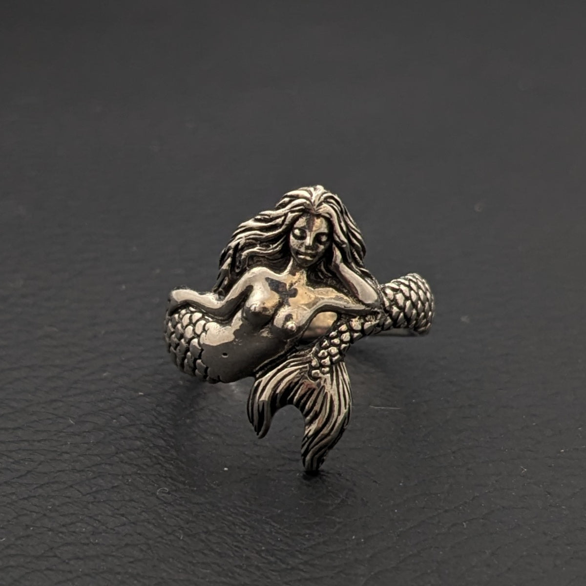 ヴィンテージシルバー925 マーメイド リング16.5号5g