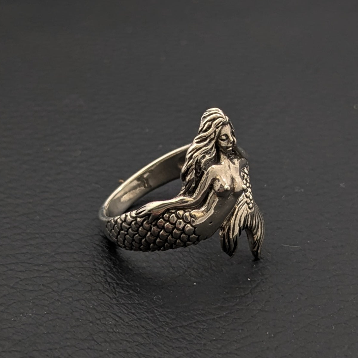 ヴィンテージシルバー925 マーメイド リング16.5号5g