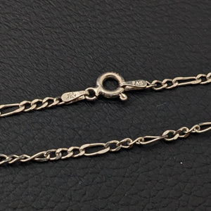 ヴィンテージ イタリアンシルバー925 フィガロチェーン ブレスレット