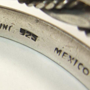 ビンテージ メキシカンシルバー925 1948年～70's イーグルマーク ブレイデッドバングル44.8g