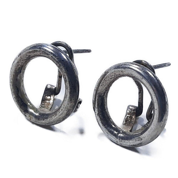シルバー 925 ヴィンテージ　ピアス　メキシコ Mexico Maya mysterious pierce✴︎ silver925 メキシコマヤ文明