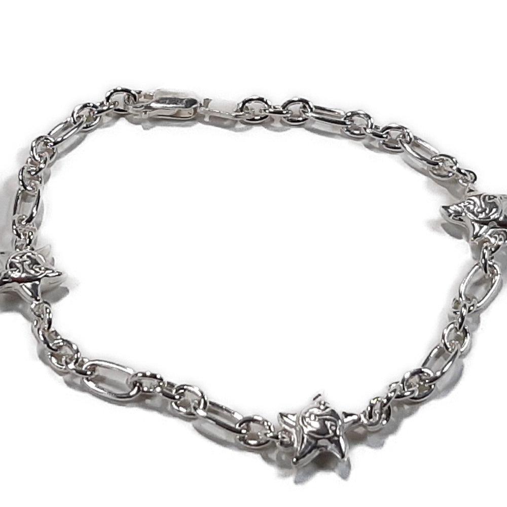 silver bracelet 星